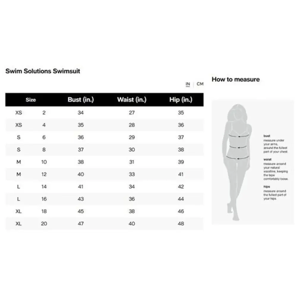 Swim Solutions Women's Black Swan Tiered-Ruffle Tankini Top In Black - Picture 6 of 6